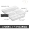 imageOggi Clear Drawer Organizer  3quot X 125quot Set of 6  Ideal for Organizing Kitchen Drawers Office Desk Silverware Kitchen Utensils Cosmetics and Bathrooms625 by 925 set of 6
