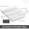 imageOggi Clear Drawer Organizer  3quot X 125quot Set of 6  Ideal for Organizing Kitchen Drawers Office Desk Silverware Kitchen Utensils Cosmetics and Bathrooms3 by 95 set of 6