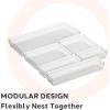 imageOggi Clear Drawer Organizer  3quot X 125quot Set of 6  Ideal for Organizing Kitchen Drawers Office Desk Silverware Kitchen Utensils Cosmetics and Bathrooms625 by 1575 set of 6