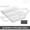 imageOggi Clear Drawer Organizer  3quot X 125quot Set of 6  Ideal for Organizing Kitchen Drawers Office Desk Silverware Kitchen Utensils Cosmetics and Bathrooms3 by 125 set of 6