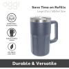 imageOggi Insulated Beer Mug with Handle  Ideal Large Stein Insulated Mug Beverage Glass Beverage Mugs Beer Glasses Beer Glass with Handles Large Stein Oktoberfest  27oz  08ltBlue