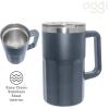 imageOggi Insulated Beer Mug with Handle  Ideal Large Stein Insulated Mug Beverage Glass Beverage Mugs Beer Glasses Beer Glass with Handles Large Stein Oktoberfest  27oz  08ltBlue