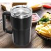 imageOggi Insulated Beer Mug with Handle  Ideal Large Stein Insulated Mug Beverage Glass Beverage Mugs Beer Glasses Beer Glass with Handles Large Stein Oktoberfest  27oz  08ltBlack