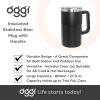 imageOggi Insulated Beer Mug with Handle  Ideal Large Stein Insulated Mug Beverage Glass Beverage Mugs Beer Glasses Beer Glass with Handles Large Stein Oktoberfest  27oz  08ltBlack