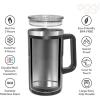 imageOggi Insulated Beer Mug with Handle  Ideal Large Stein Insulated Mug Beverage Glass Beverage Mugs Beer Glasses Beer Glass with Handles Large Stein Oktoberfest  27oz  08ltBlack