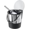 imageOggi Insulated Ice Bucket 4 Quart  38 L Stainless Steel Black4Quart Stainless Steel Bucket with Ice Scoop