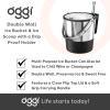 imageOggi Insulated Ice Bucket 4 Quart  38 L Stainless Steel Black4Quart Stainless Steel Bucket with Ice Scoop