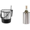 imageOggi Insulated Ice Bucket 4 Quart  38 L Stainless Steel Black4Quart Stainless Steel Bucket with Ice Scoop