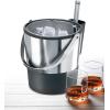 imageOggi Insulated Ice Bucket 4 Quart  38 L Stainless Steel Black4Quart Stainless Steel Bucket with Ice Scoop