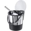 imageOggi Insulated Ice Bucket 4 Quart  38 L Stainless Steel Black4Quart Stainless Steel Bucket with Ice Scoop