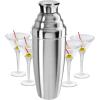 imageOggi Jumbo Cocktail Shaker 60 oz  Stainless Steel Construction Built in Strainer  Ideal Large Cocktail Shaker for Parties Mixes 12 Martinis60 Oz