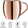 imageOggi Jumbo Stainless Steel Moscow Mule Mug 102oz Copper Plated Moscow Mule Cup Cocktail Cart ampamp Home Bar Accessories Moscow Mule Mugs Make Great Gifts