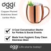 imageOggi Jumbo Stainless Steel Moscow Mule Mug 102oz Copper Plated Moscow Mule Cup Cocktail Cart ampamp Home Bar Accessories Moscow Mule Mugs Make Great Gifts