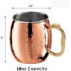 imageOggi Moscow Hammered Copper Plated Mule Mug with EZGrip Handle 18Ounce