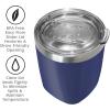 imageOggi Rocks Celebrate Collection Stainless Steel Insulated Tumbler  White Gold Marble 10 oz with clear slider lidBlue