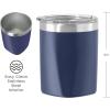 imageOggi Rocks Celebrate Collection Stainless Steel Insulated Tumbler  White Gold Marble 10 oz with clear slider lidBlue