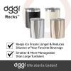 imageOggi Rocks Celebrate Collection Stainless Steel Insulated Tumbler  White Gold Marble 10 oz with clear slider lidBrick Red