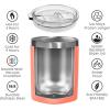 imageOggi Rocks Celebrate Collection Stainless Steel Insulated Tumbler  White Gold Marble 10 oz with clear slider lidCoral