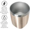 imageOggi Rocks Celebrate Collection Stainless Steel Insulated Tumbler  White Gold Marble 10 oz with clear slider lidGold Sparkle