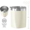 imageOggi Rocks Celebrate Collection Stainless Steel Insulated Tumbler  White Gold Marble 10 oz with clear slider lidGray