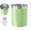 imageOggi Rocks Celebrate Collection Stainless Steel Insulated Tumbler  White Gold Marble 10 oz with clear slider lidMint