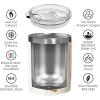 imageOggi Rocks Celebrate Collection Stainless Steel Insulated Tumbler  White Gold Marble 10 oz with clear slider lidWhite Gold Marble