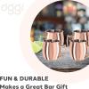 imageOggi Set of 2 Hammered Stainless Steel Moscow Mule Mugs 18oz Copper Plated Moscow Mule Cups wEZGrip Handle Cocktail Cart ampamp Home Bar Accessories Great Kitchen Gifts2 oz Shot Set of 4