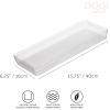 imageOggi Set of 3 Clear Drawer Organizers  1 6x625 1 625x925 1 625x1575  Ideal for Organizing Kitchen Drawers Office Desk Silverware Kitchen Utensils Cosmetics and Bathrooms6 by 15