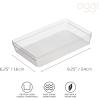 imageOggi Set of 3 Clear Drawer Organizers  1 6x625 1 625x925 1 625x1575  Ideal for Organizing Kitchen Drawers Office Desk Silverware Kitchen Utensils Cosmetics and Bathrooms6 by 9