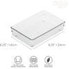 imageOggi Set of 3 Clear Drawer Organizers  1 6x625 1 625x925 1 625x1575  Ideal for Organizing Kitchen Drawers Office Desk Silverware Kitchen Utensils Cosmetics and Bathrooms6 by 9 Pack of 2