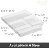 imageOggi Set of 3 Clear Drawer Organizers  1 6x625 1 625x925 1 625x1575  Ideal for Organizing Kitchen Drawers Office Desk Silverware Kitchen Utensils Cosmetics and Bathrooms6 by 15