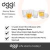 imageOggi Shot Glasses wHeavy Base Set 6  Real Glass Shot Glass Set Cool ampamp Classic Design Ideal Groomsmen Gifts Tequila Shot Glasses Bachelor Party Favors for Men  15oz  44mlClear