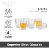 imageOggi Shot Glasses wHeavy Base Set 6  Real Glass Shot Glass Set Cool ampamp Classic Design Ideal Groomsmen Gifts Tequila Shot Glasses Bachelor Party Favors for Men  15oz  44mlClear