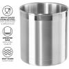 imageOggi Stainless Steel Jumbo Utensil Holder  7quot Utensil Caddy Weighted Base for Stability  Extra Large Utensil Crock and Countertop Utensil Organizer Charcoal 72111Stainless Steel  7