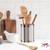 imageOggi Stainless Steel Jumbo Utensil Holder  7quot Utensil Caddy Weighted Base for Stability  Extra Large Utensil Crock and Countertop Utensil Organizer Charcoal 72111Stainless Steel  5