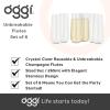 imageOggi Unbreakable Champagne Flutes Set 6  Elegant Reusable Plastic Wine Cups Stemless Wine Glass Flute Design Shatterproof Plastic Ideal for Indoor and Outdoor Use Recyclable  9oz  265mlClear