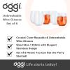 imageOggi Unbreakable Champagne Flutes Set 6  Elegant Reusable Plastic Wine Cups Stemless Wine Glass Flute Design Shatterproof Plastic Ideal for Indoor and Outdoor Use Recyclable  9oz  265mlClear