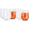 imageOggi Unbreakable Champagne Flutes Set 6  Elegant Reusable Plastic Wine Cups Stemless Wine Glass Flute Design Shatterproof Plastic Ideal for Indoor and Outdoor Use Recyclable  9oz  265mlClear