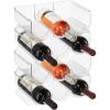 imageOggi 12 Bottle Clear Wine Storage Rack ampamp Water Bottle Rack with Secure Stack Tabs12 Bottle Wine Rack