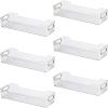 imageOggi CabinetDrawer Storage Bin  14quot x 5quot Set of 6 ClearGray Ideal for Kitchen Organization Pantry Storage Fridge Organizing14 x 5 set of 6