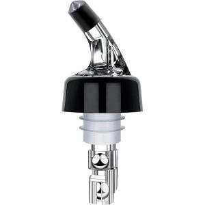 imageOggi Automatic Measured Bottle Pourer Spout  Liquor Bottle Pourers Jigger Quick Shot Spirit Measure Pourer 1 oz 30 ml Clear Black1 Ounces
