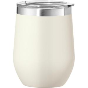 imageOggi Cheers Celebrate Collection Stainless Steel Insulated Wine Tumbler  Gold Sparkle 12oz with clear slider lidBeige