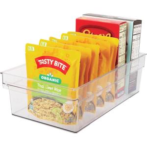 imageOggi EasiGrab CabinetDrawer Storage Bin  Clear Ideal for Kitchen Organization Pantry Storage Fridge Organizing  14 x 6 x 412 x 8 x 375