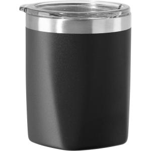 imageOggi Rocks Celebrate Collection Stainless Steel Insulated Tumbler  White Gold Marble 10 oz with clear slider lidBlack
