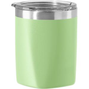 imageOggi Rocks Celebrate Collection Stainless Steel Insulated Tumbler  White Gold Marble 10 oz with clear slider lidMint