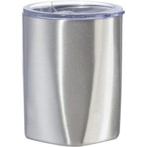 imageOggi Rocks Celebrate Collection Stainless Steel Insulated Tumbler  White Gold Marble 10 oz with clear slider lidSilver Sparkle