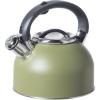 imageOGGI Tea Kettle for Stove Top  64oz  19lt Stainless Steel with Loud Whistle Ideal Hot Water Kettle and Water Boiler  Silver MirrorOlive