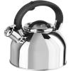 imageOGGI Tea Kettle for Stove Top  64oz  19lt Stainless Steel with Loud Whistle Ideal Hot Water Kettle and Water Boiler  Silver MirrorSilver Mirror