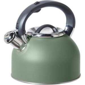 imageOGGI Tea Kettle for Stove Top  64oz  19lt Stainless Steel with Loud Whistle Ideal Hot Water Kettle and Water Boiler  Silver MirrorSage