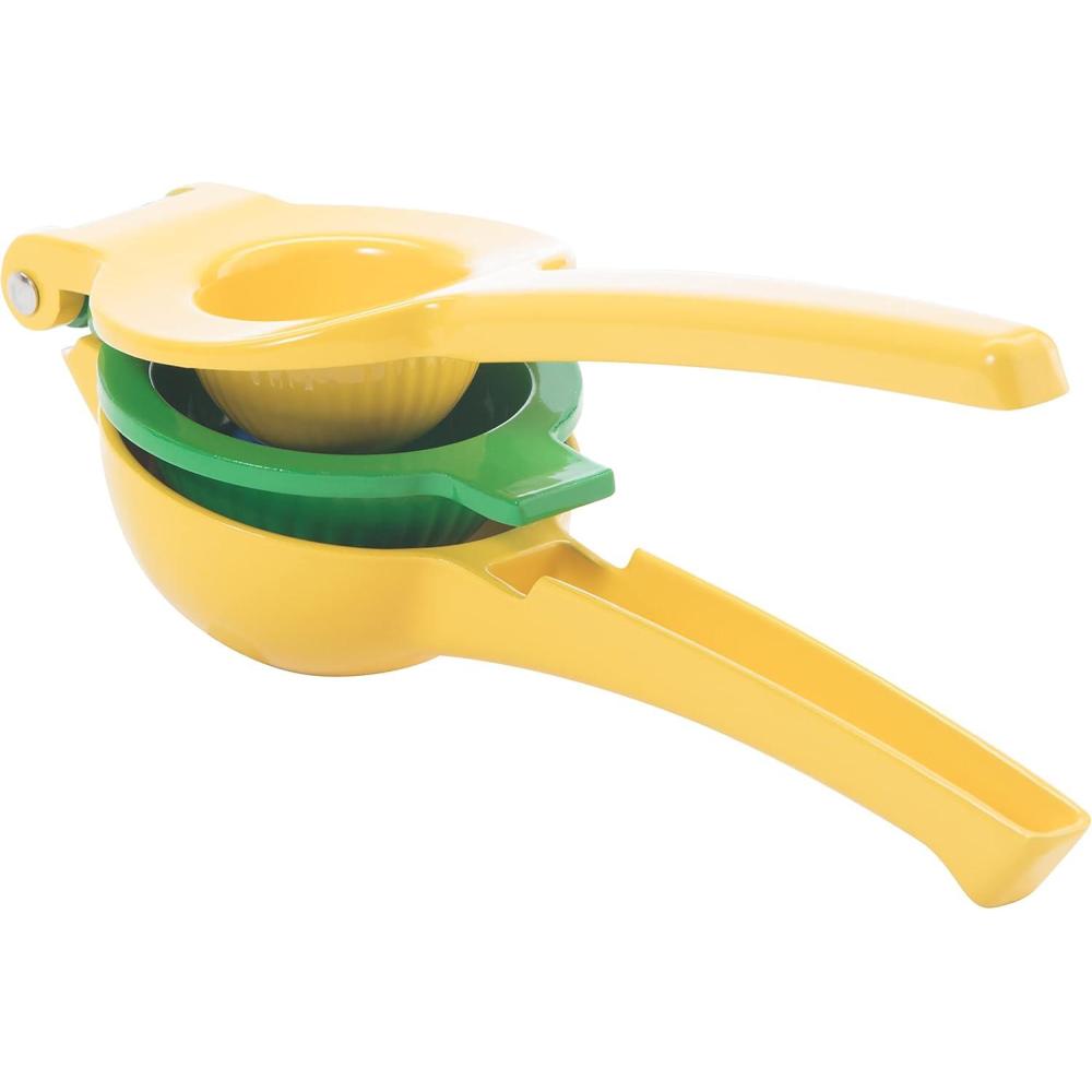 imageOGGI Combo Citrus Press Aluminum Manual Citrus Juicer wNonStick Coating Ideal Hand Juicer this Citrus Squeezer is a Great Addition to Your Kitchen Accessories YellowCitrus Juicer